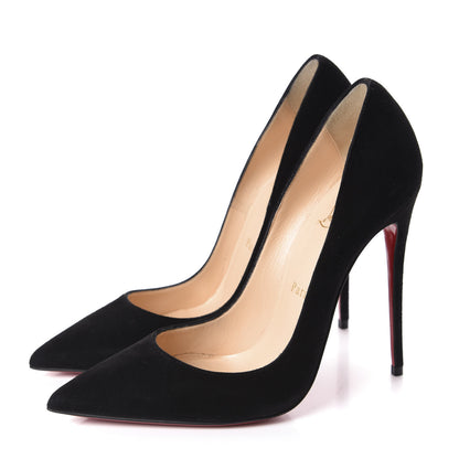 Christian Louboutin Suede So Kate 120 Pumps 38 Black 3 of 9