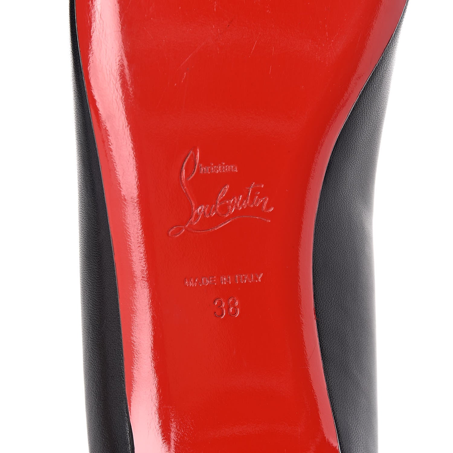 Christian Louboutin Nappa Ballalarina Flats 38 Black 9 of 11