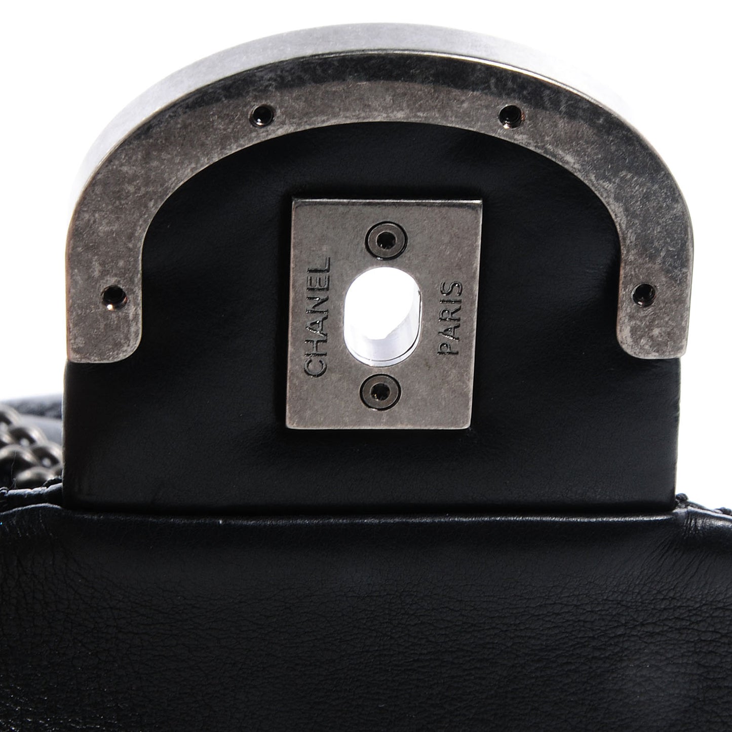 Calfskin Quilted Coco Sporran Small Tassel Flap Black
