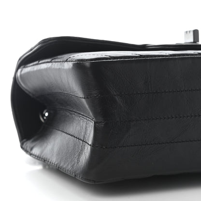 Chanel Aged Calfskin Chevron Quilted 2.55 Reissue Mini Flap So Black 8 of 9