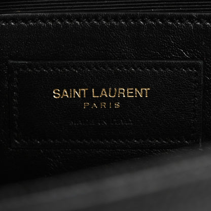 Saint Laurent Grain De Poudre Monogram Cassandre Clutch Black 6 of 9