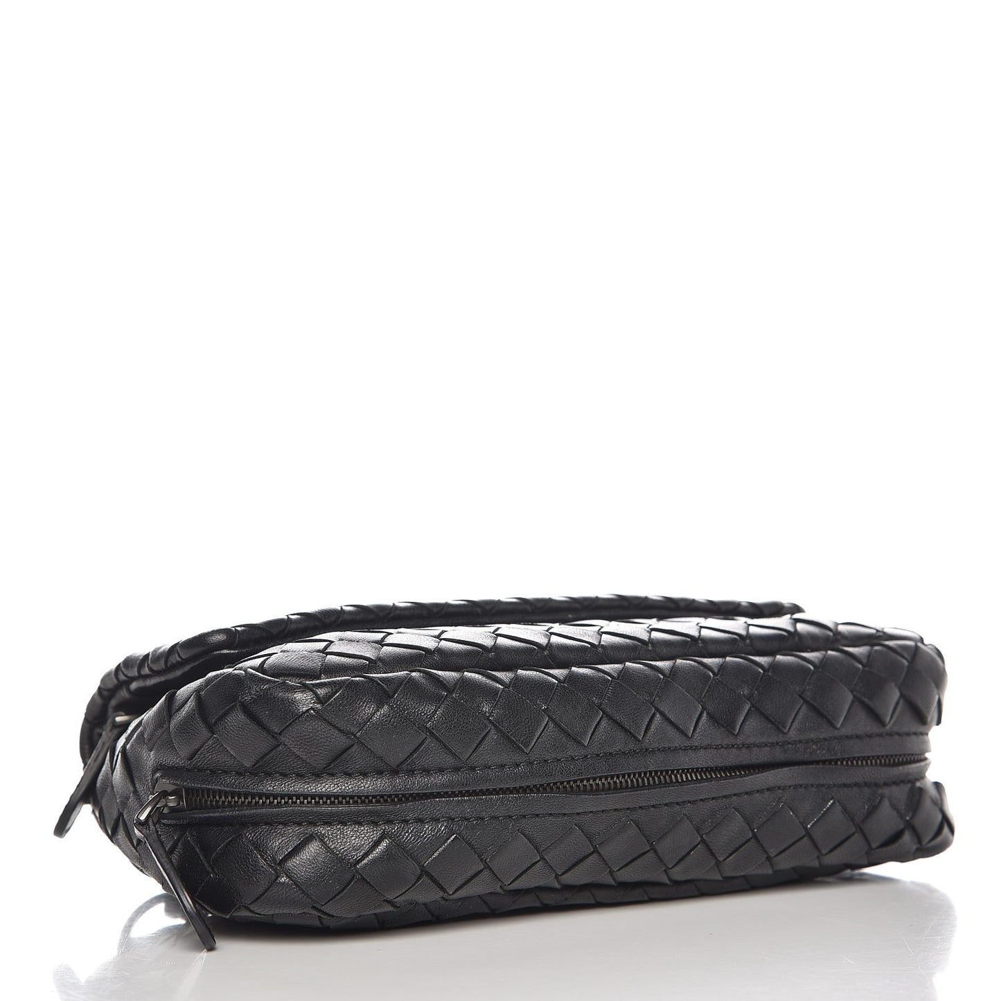 Nappa Intrecciato Small Chain Crossbody Black