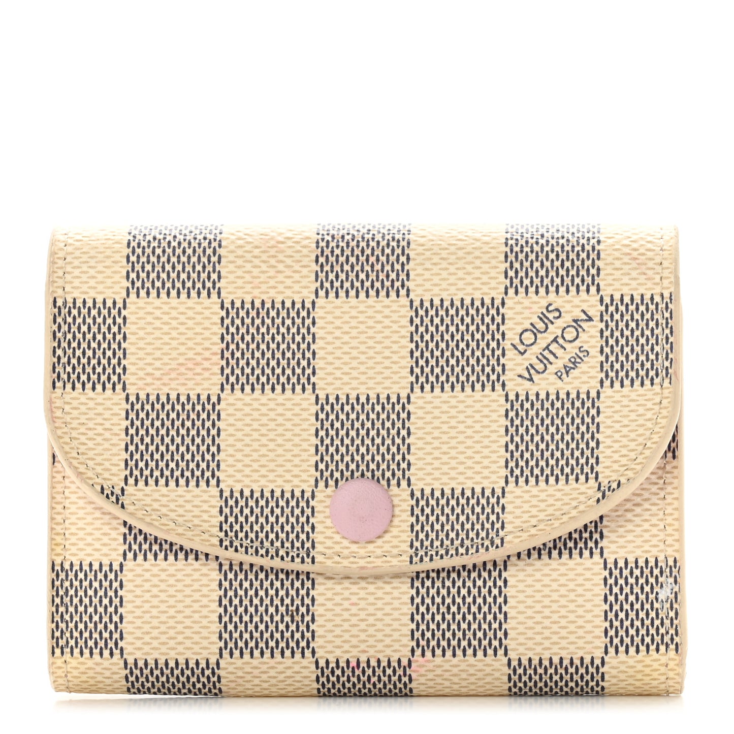 Damier Azur Rosalie Coin Purse Rose Ballerine