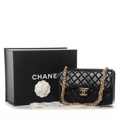 Chanel Lambskin Medium Westminster Pearl Flap Black 8 of 8