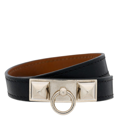 Hermes Chamonix Rivale Double Tour Bracelet XS Black 1 of 5