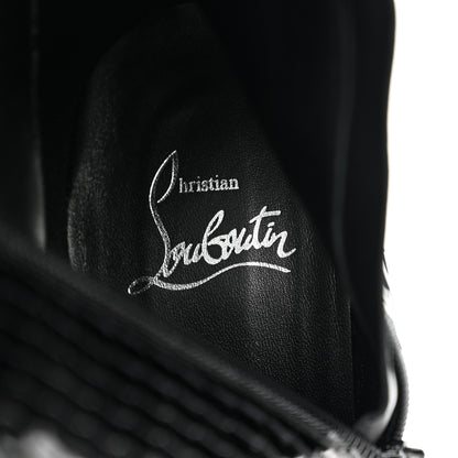 Christian Louboutin Patent Black Bird Embossed Alta Botta 100 Tall Boots 38.5 Black 7 of 7