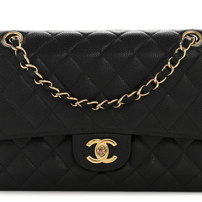 Chanel Caviar Quilted Medium Double Flap Black 8 of 14