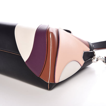 Fendi Vitello Dolce Marquetry Medium By The Way Boston Bag Black Multicolor 9 of 9
