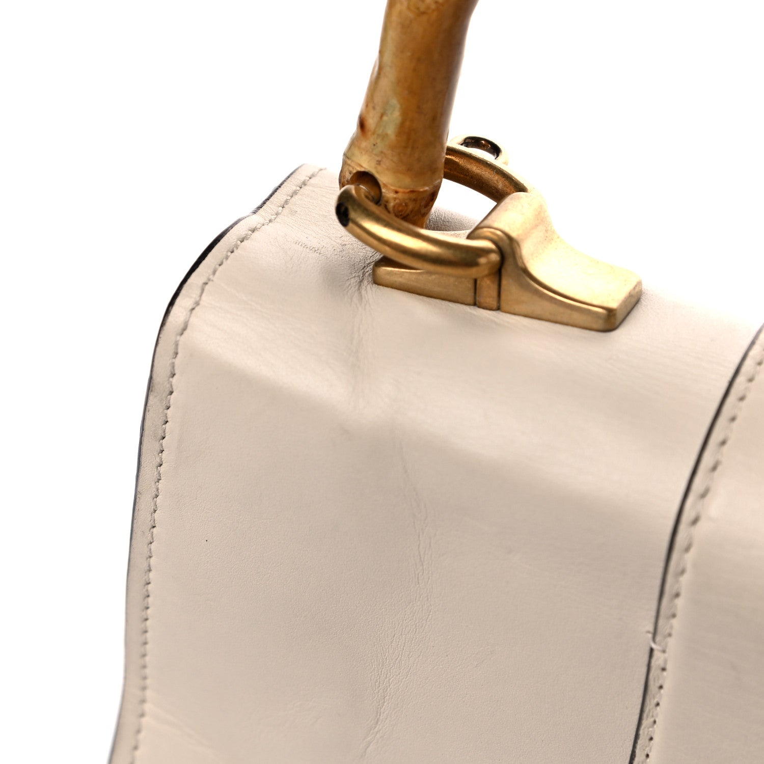Gucci Calfskin Bamboo Web Mini Dionysus Top Handle Bag White Blue Hibiscus Red 14 of 29