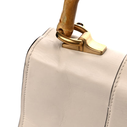 Gucci Calfskin Bamboo Web Mini Dionysus Top Handle Bag White Blue Hibiscus Red 14 of 29