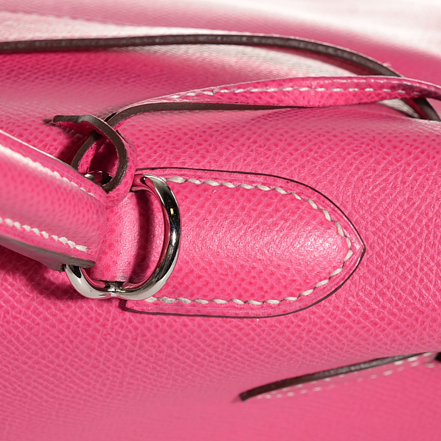 Hermes Epsom Candy Kelly Retourne 35 Rose Tyrien Rubis 21 of 26