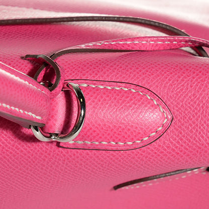 Hermes Epsom Candy Kelly Retourne 35 Rose Tyrien Rubis 21 of 26