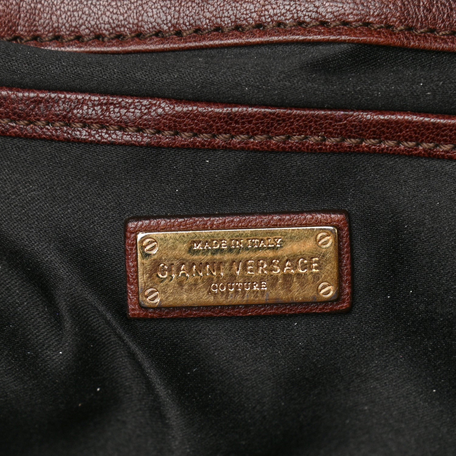 Versace Nappa Barocco Couture Bag Brown 6 of 13