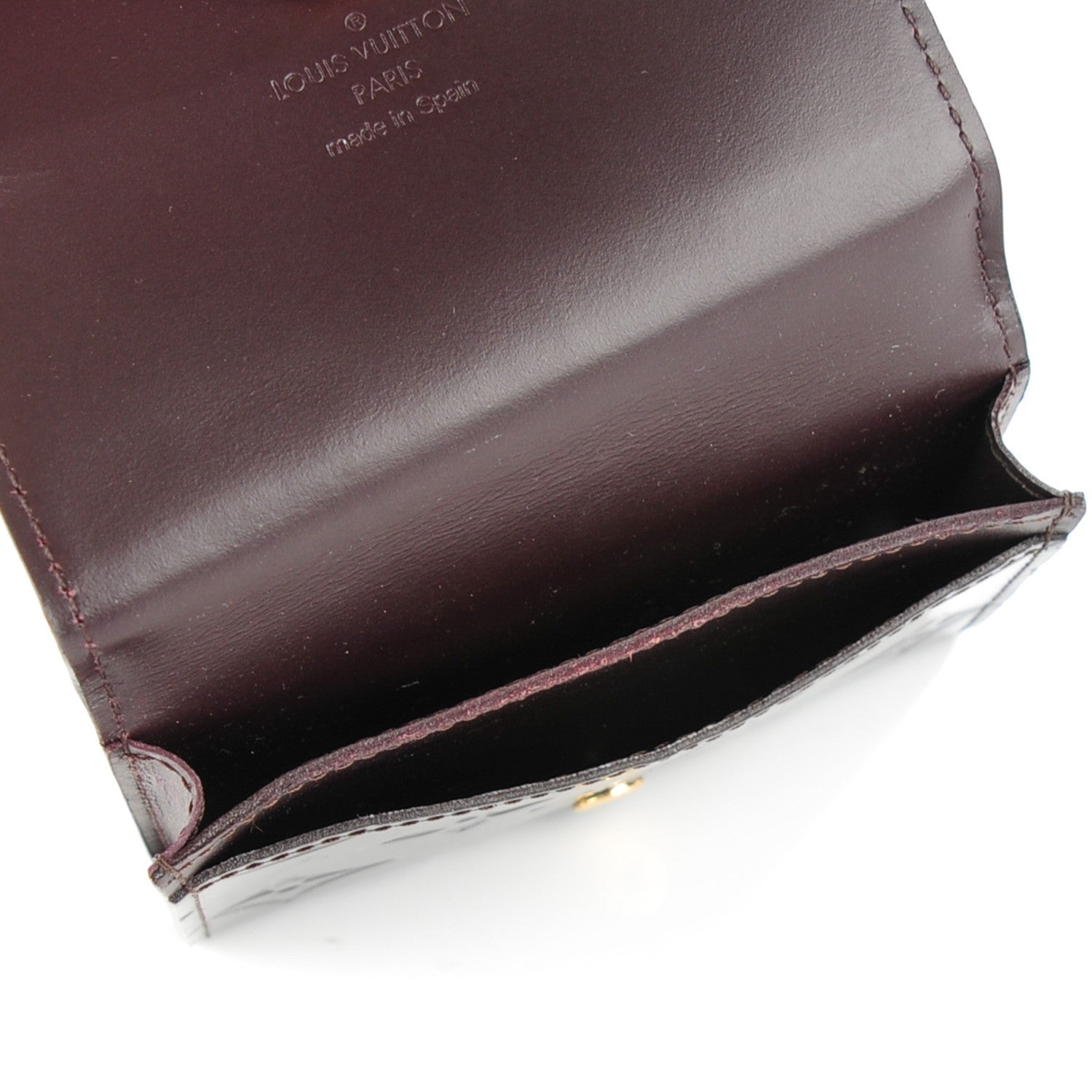 Louis Vuitton Vernis Business Card Holder Amarante 5 of 7