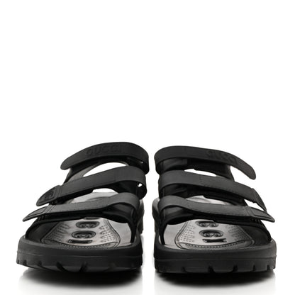 Gucci Rubber Honeycomb Mens Sandals 7 Black 3 of 8
