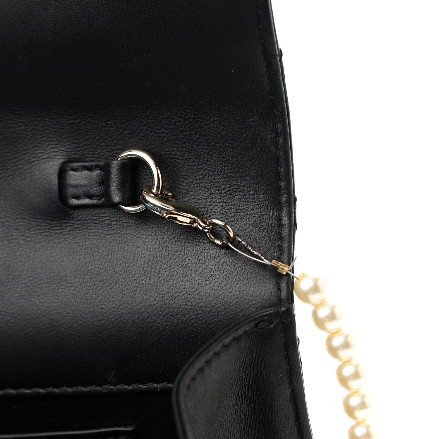 Chanel Lambskin Quilted Fantasy Pearl Flap Black 11 of 14