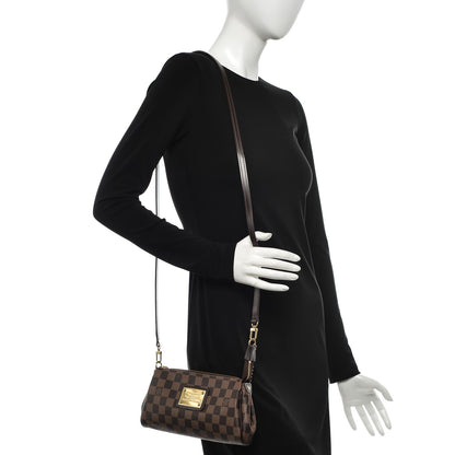 Louis Vuitton Damier Ebene Eva Clutch 2 of 8