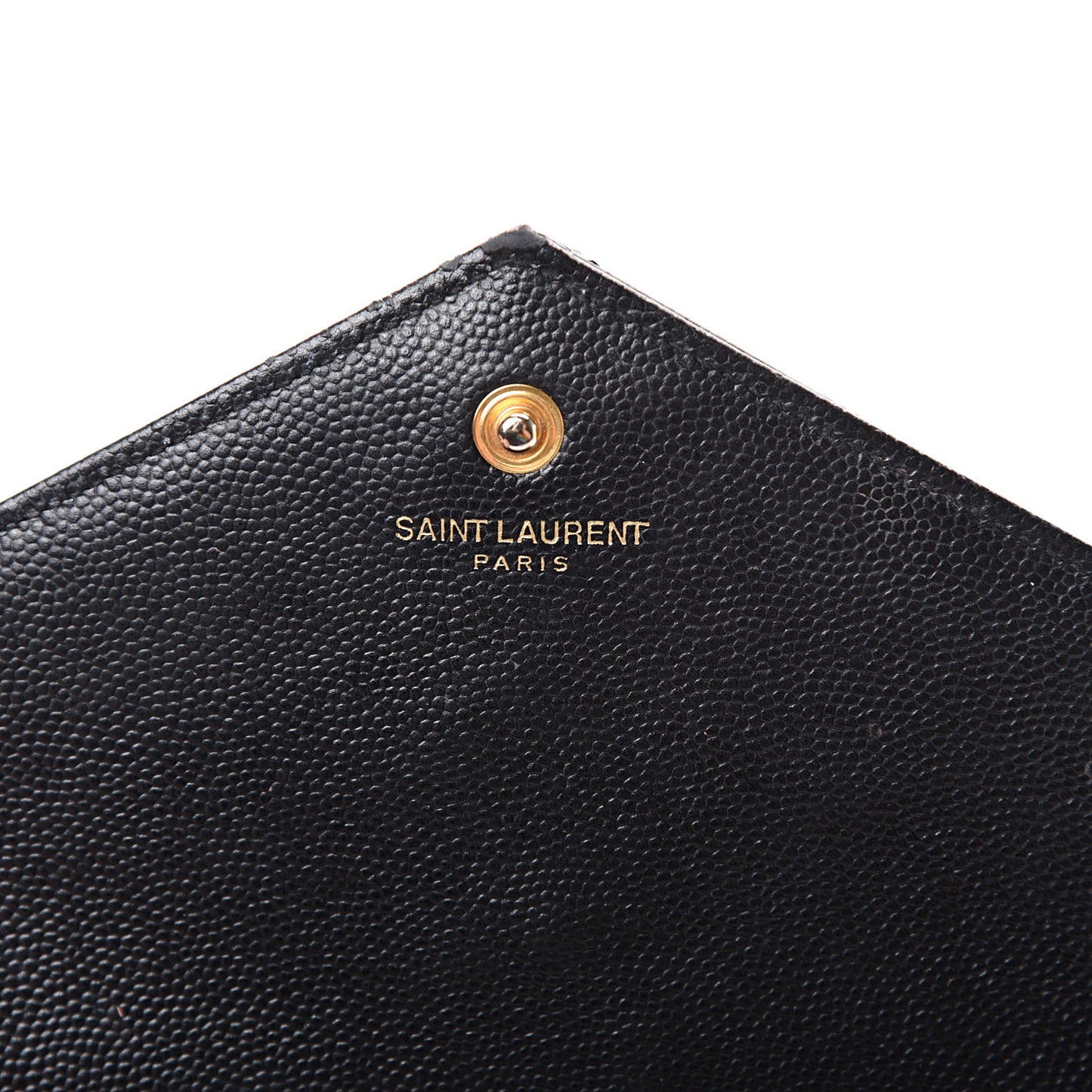 Grain De Poudre Matelasse Chevron Monogram Chain Wallet Black