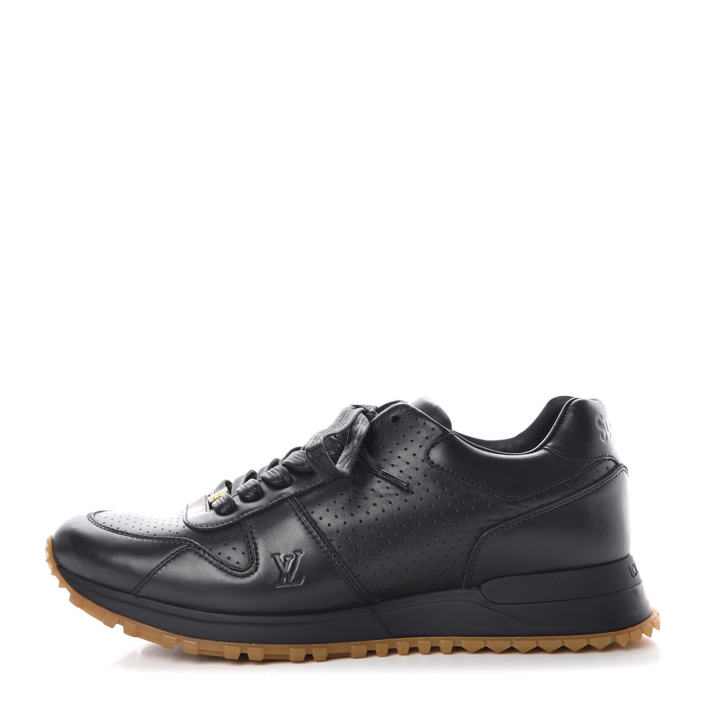X SUPREME Calfskin Run Away Sneakers 6.5 Black
