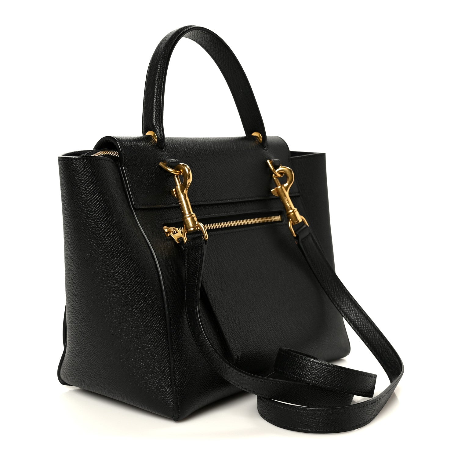 Celine Grained Calfskin Micro Belt Bag Black 3 of 11