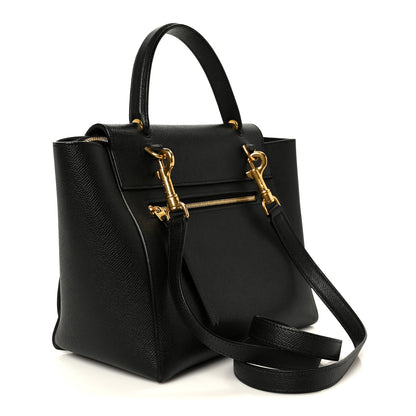 Celine Grained Calfskin Micro Belt Bag Black 3 of 11