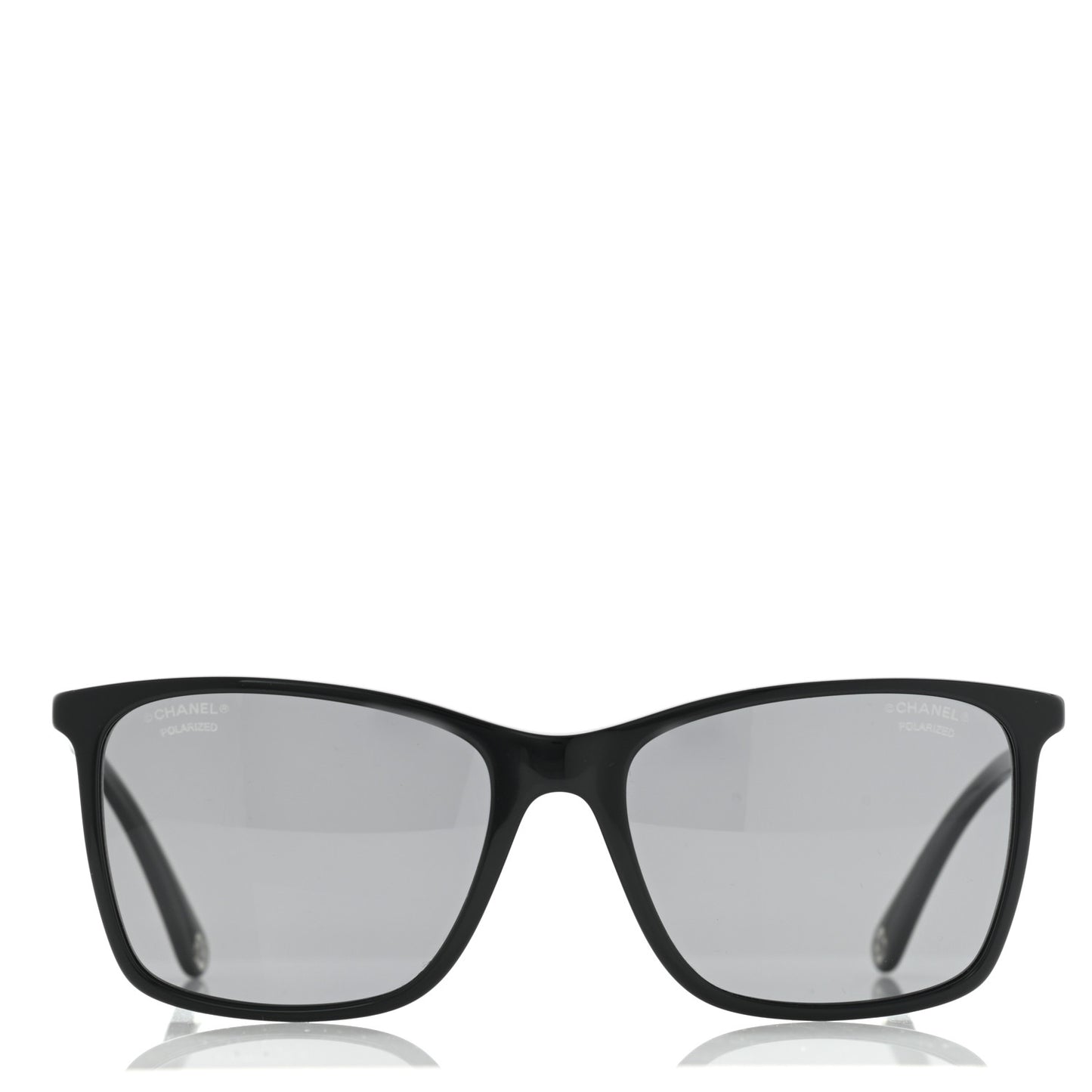 Acetate Polarized Square Sunglasses 5447 Black