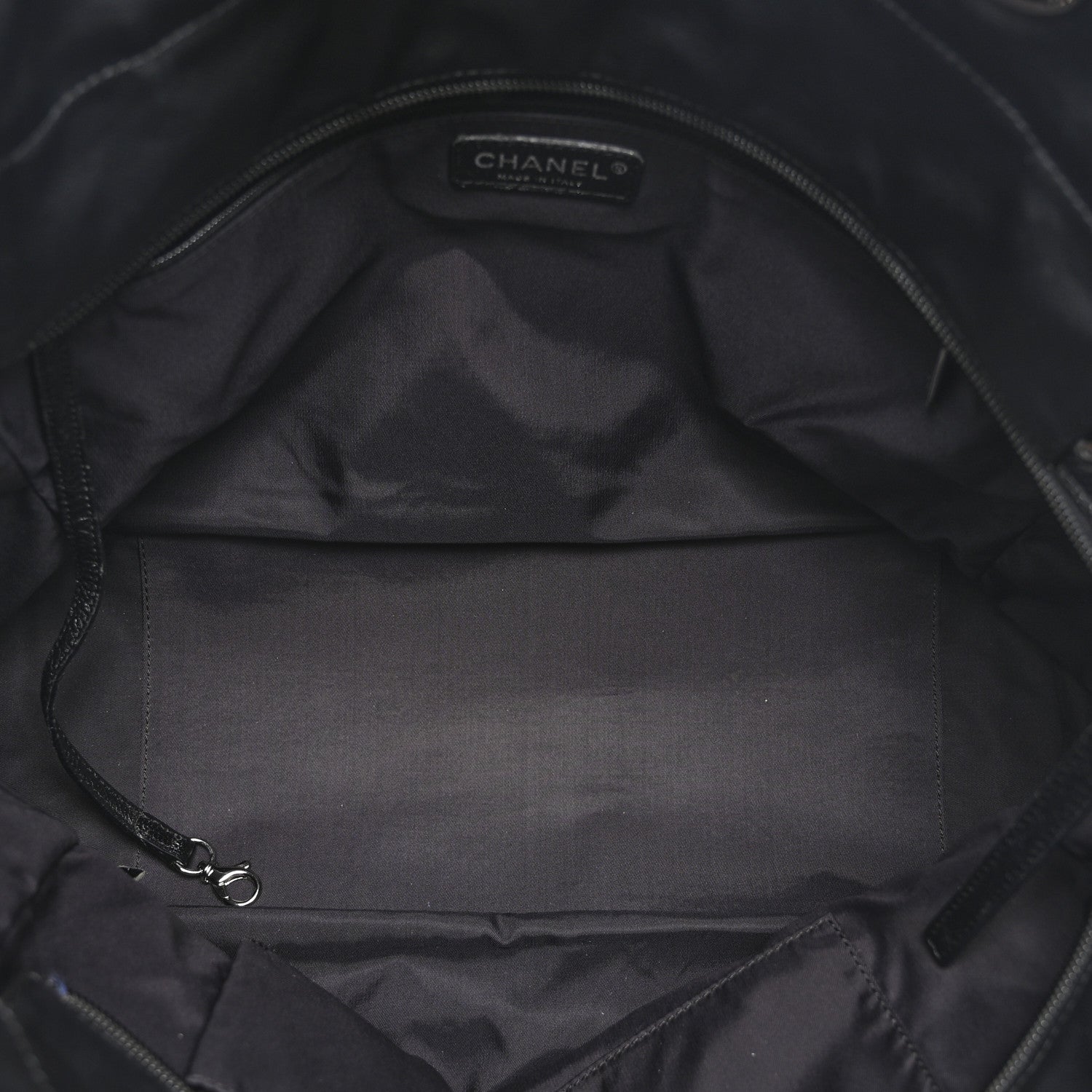 Chanel Coated Canvas Quilted Large Paris Biarritz Tote Black 5 of 10