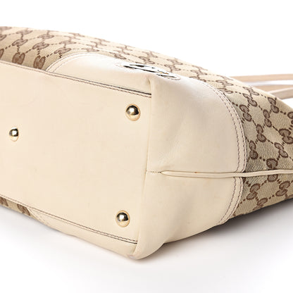 Gucci Monogram Medium New Britt Tote Off White 10 of 11