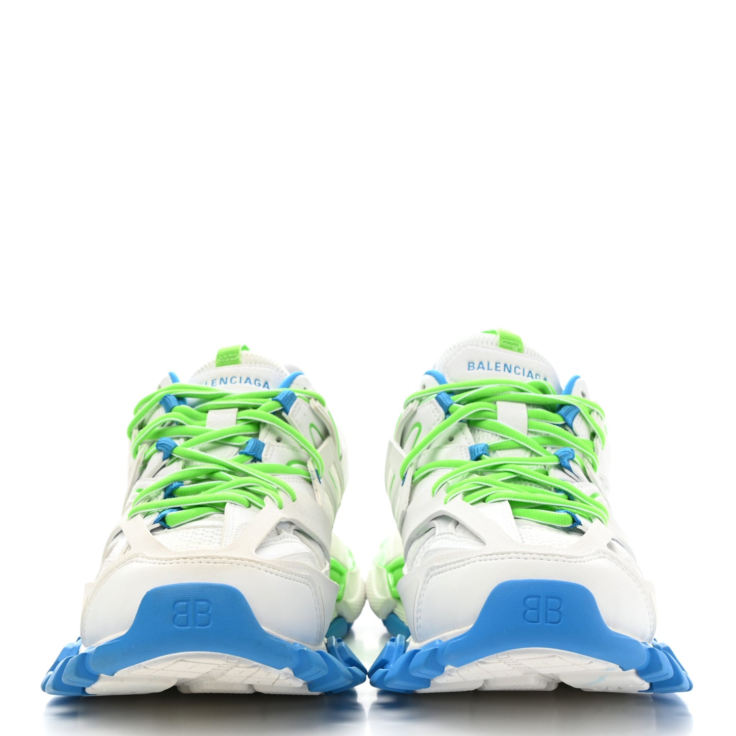 Mesh Nylon Mens Track Sneakers 41 White Green Blue