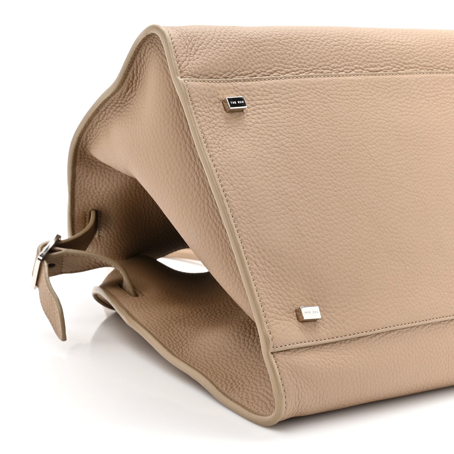 The Row Matte Grained Calfskin Soft Margaux 15 Dark Taupe 9 of 11