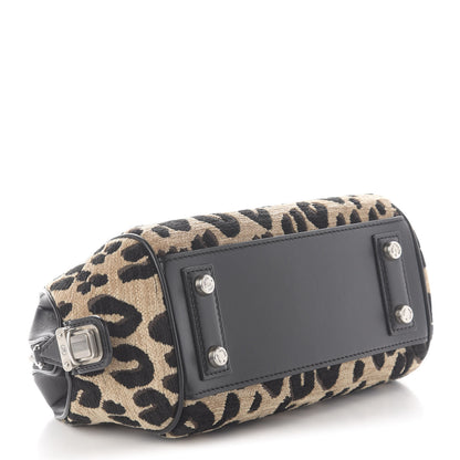 Louis Vuitton Jacquard Velvet Leopard Print Stephen Sprouse Baby Bag 4 of 10
