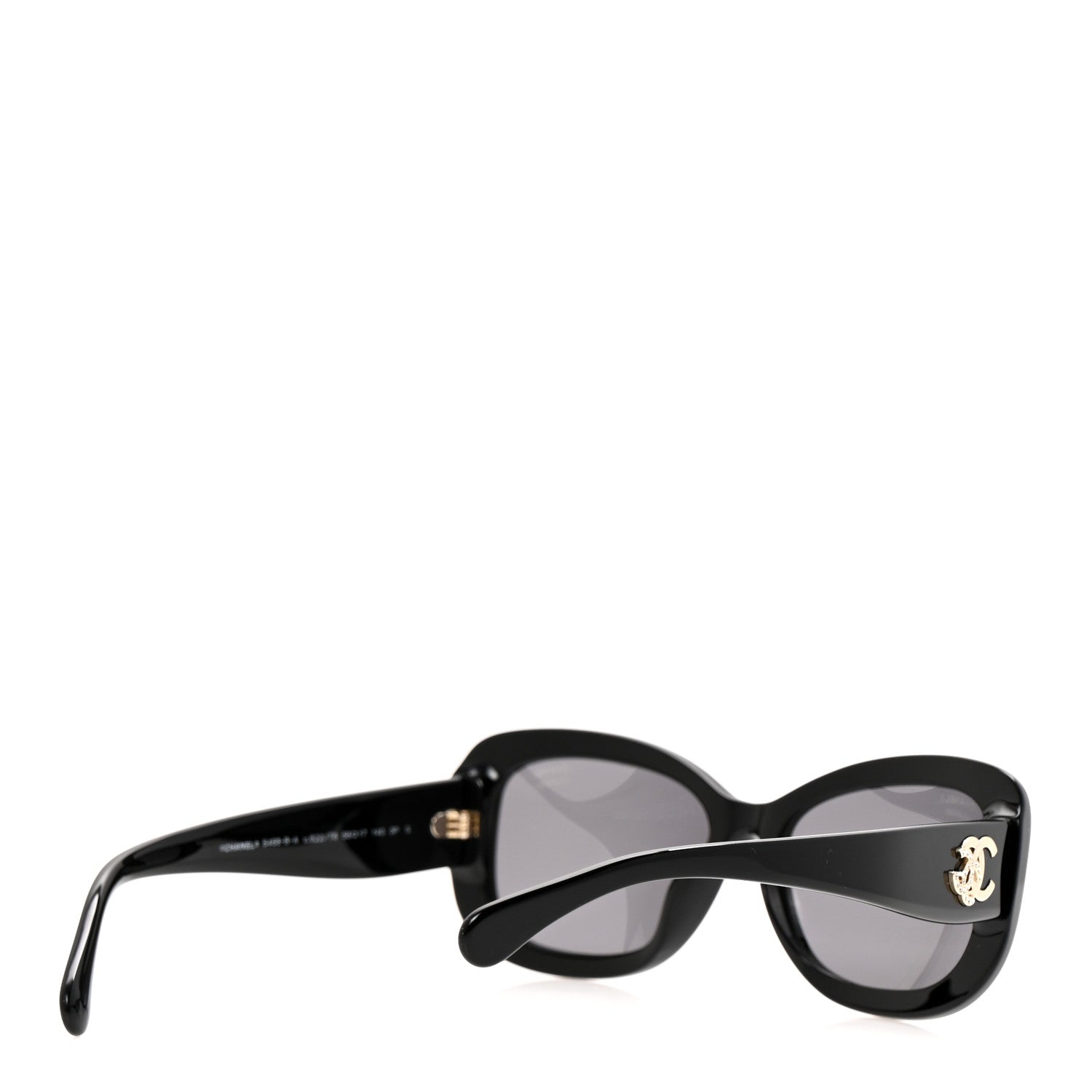 Chanel Acetate Polarized CC Sunglasses 5468-B-A Black 4 of 8
