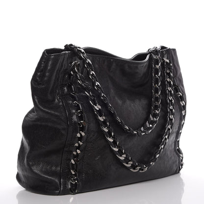 Chanel Glazed Caviar Modern Chain Tote Black 3 of 9
