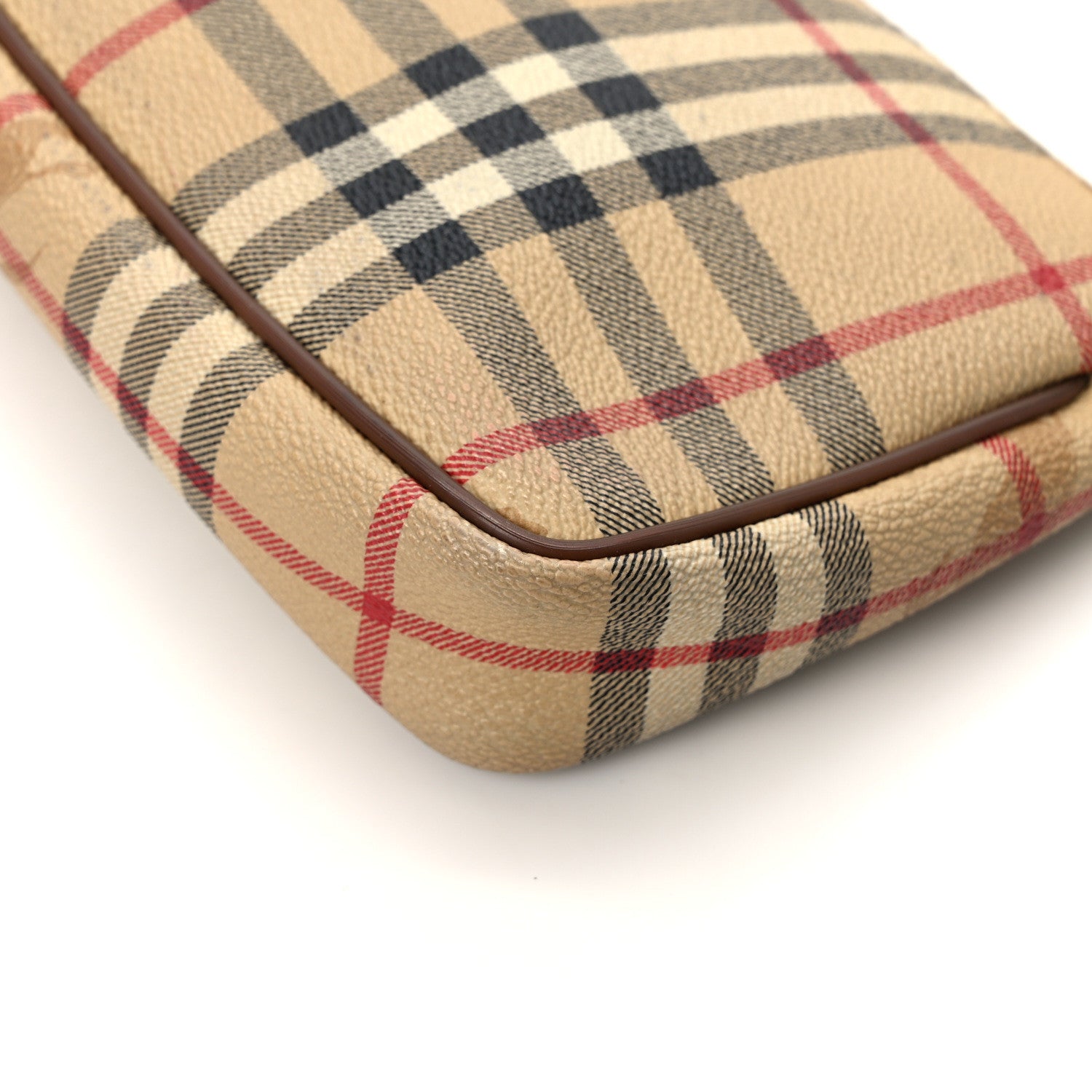 Burberry Haymarket Check Pochette Chocolate 12 of 13