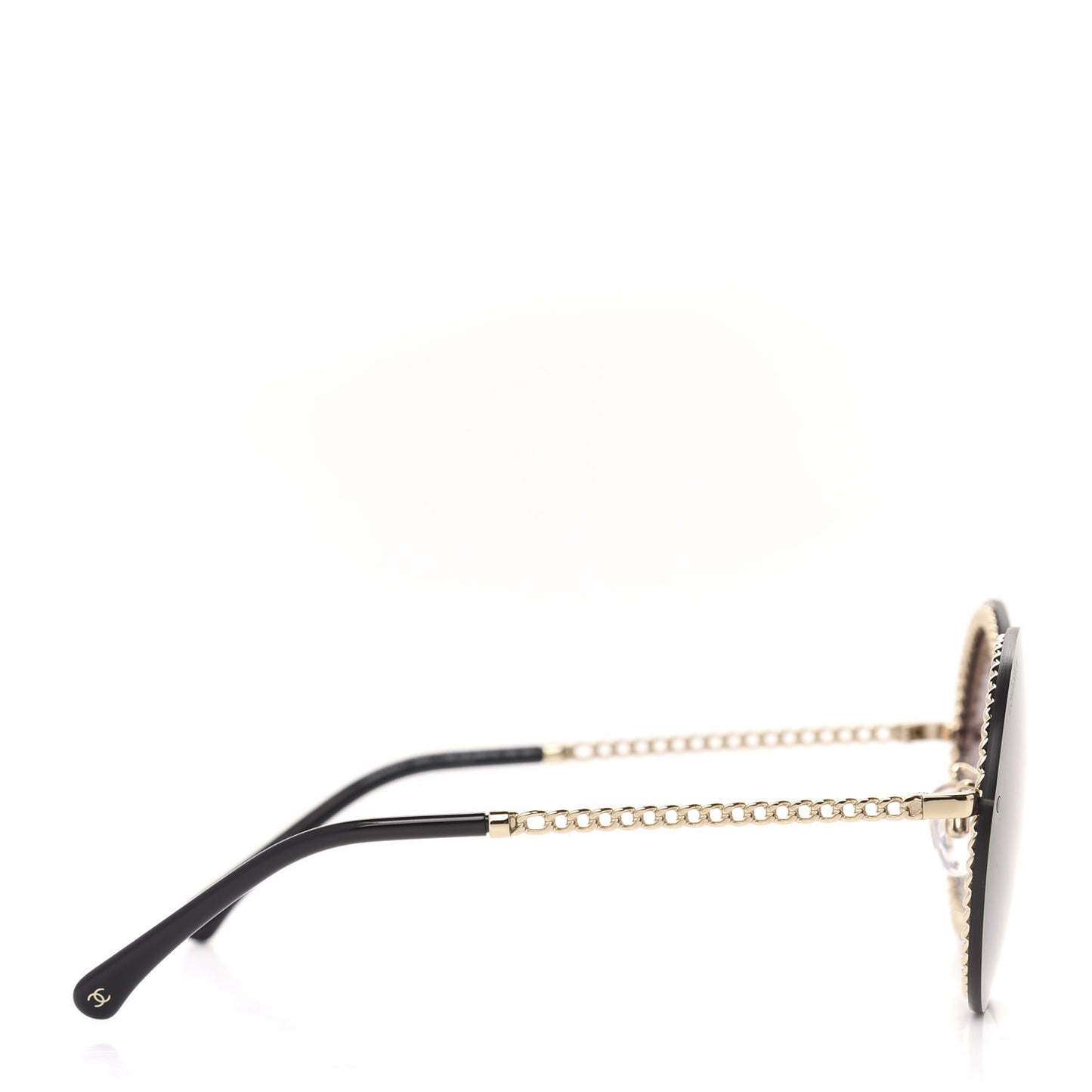 Round Chain Sunglasses 4245 Gold