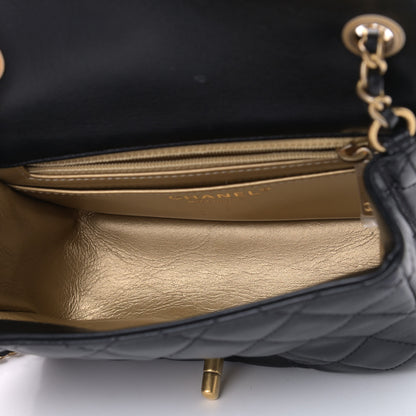 Chanel Lambskin Quilted Mini Pearl Crush Flap Black 5 of 11