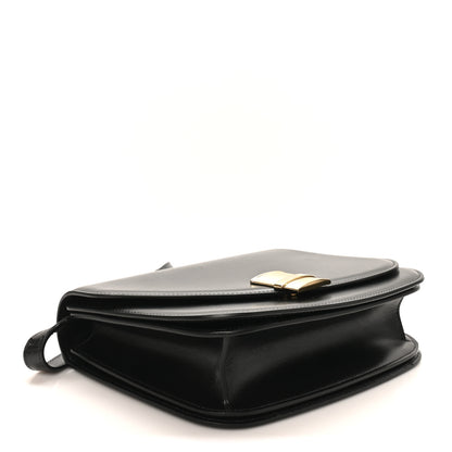 Salvatore Ferragamo Dappled Calfskin Small Fiamma Crossbody Bag  Black 4 of 11