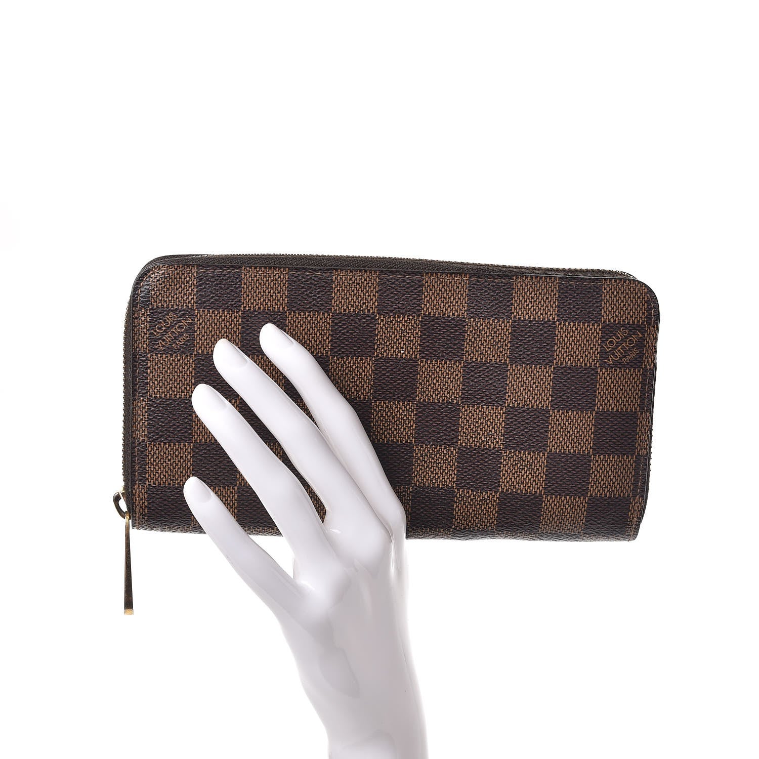 Louis Vuitton Damier Ebene Zippy Wallet 2 of 12
