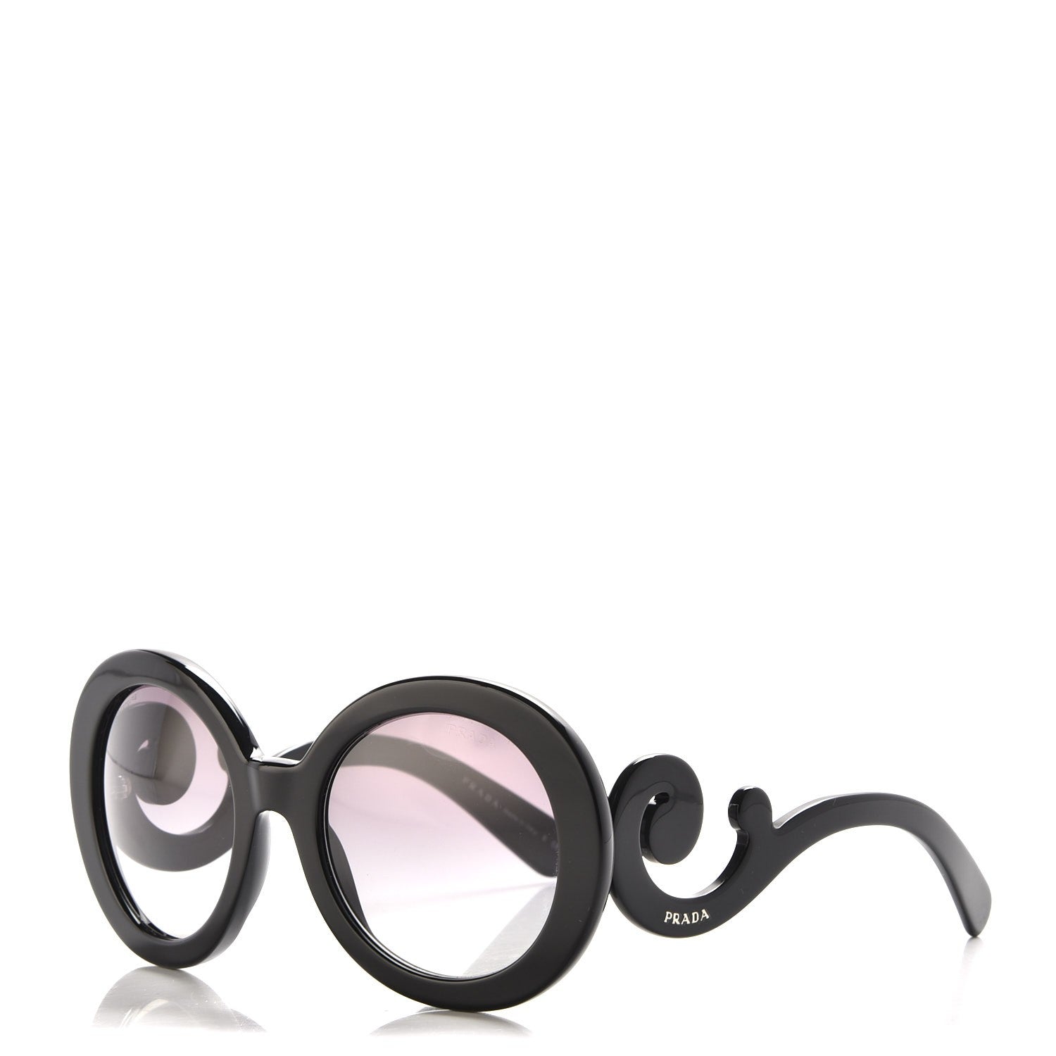 Prada Baroque Sunglasses SPR 27N Black 1 of 7