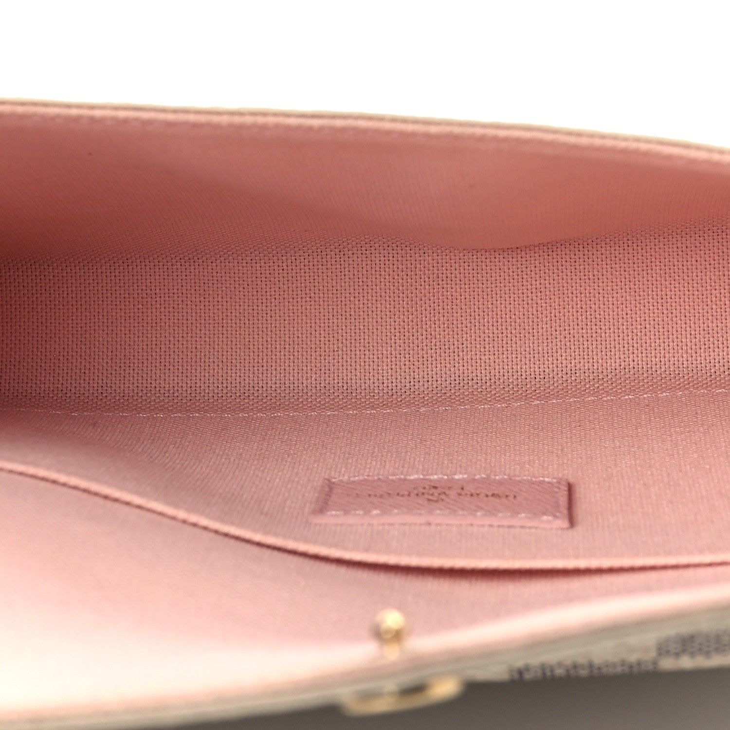 Louis Vuitton Damier Azur Pochette Felicie Chain Wallet Rose Ballerine Rose Ballerine 6 of 11