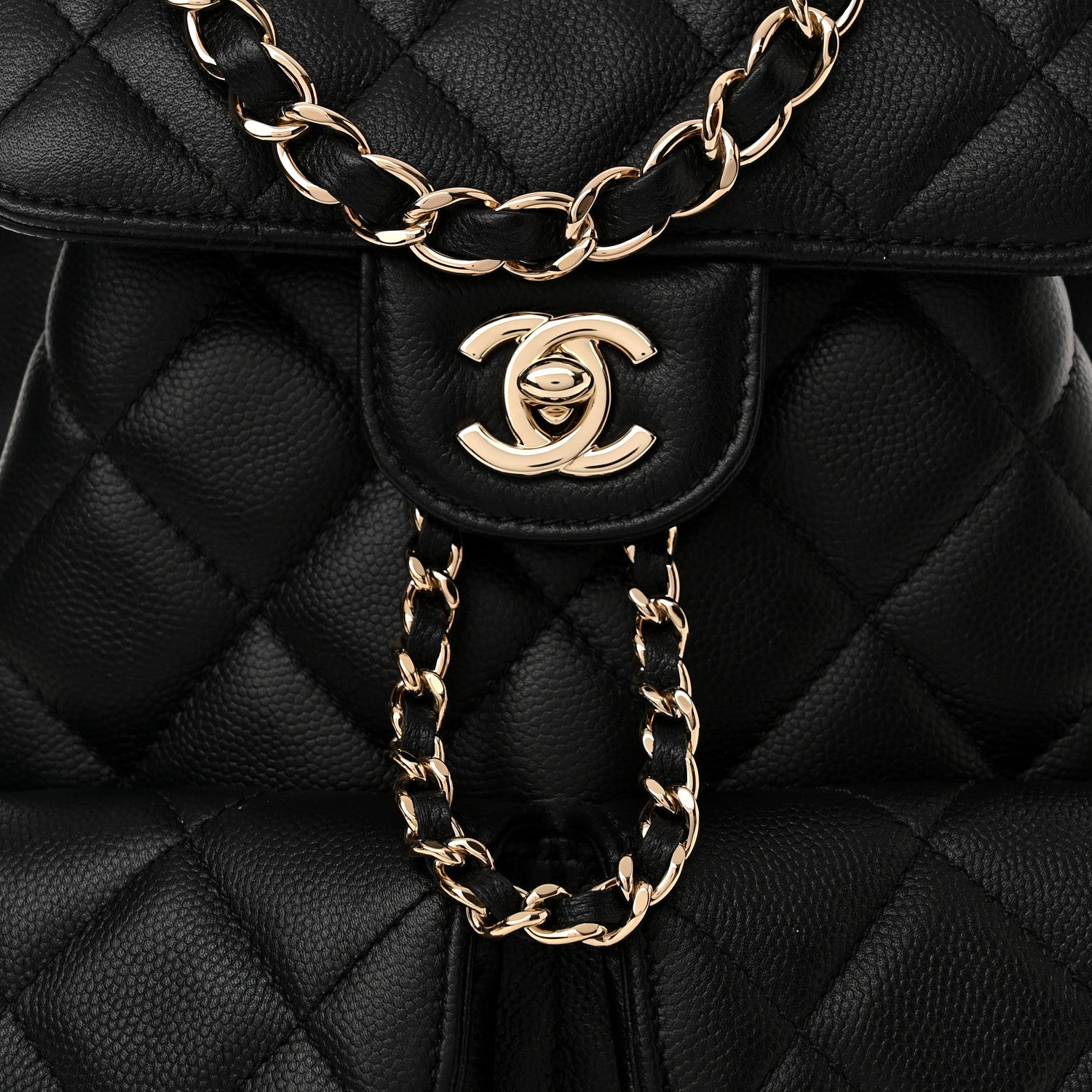 Chanel Caviar Quilted Pockets Backpack Black 8 of 11