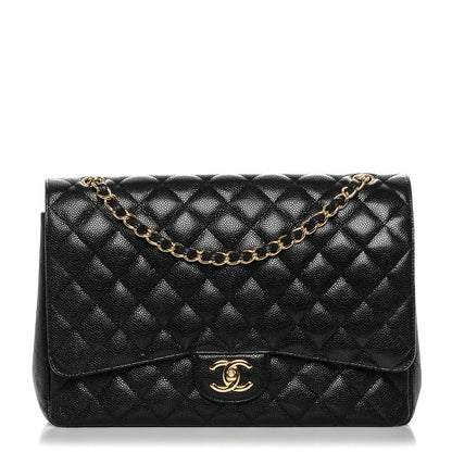 Chanel Caviar Quilted Maxi Double Flap Black 1 of 8