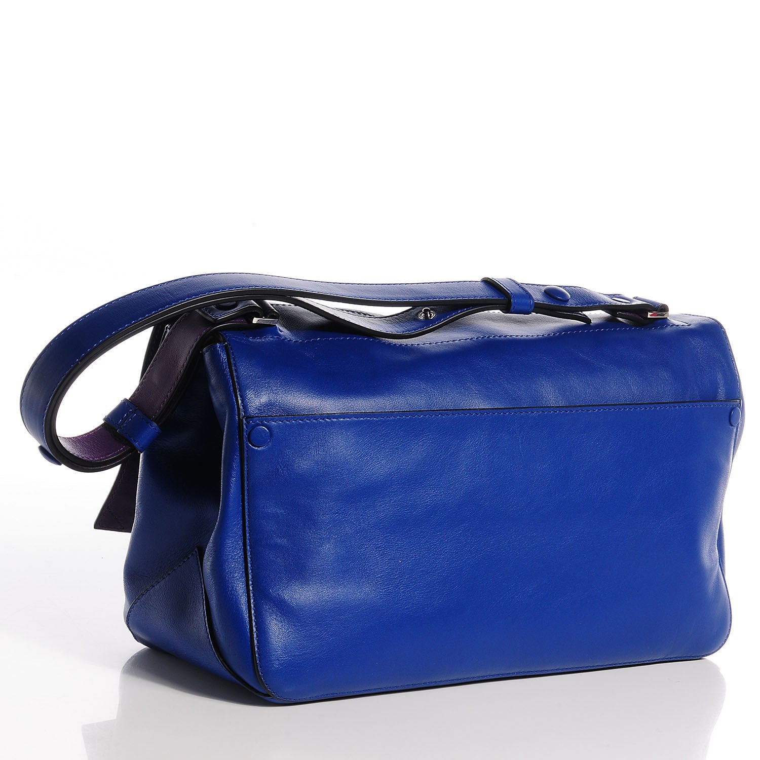 Proenza Schouler Leather Double Sided PS Courier Bag Royal Blue Veruca Salt 3 of 11
