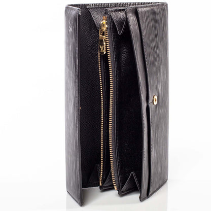 Louis Vuitton Epi Sarah Wallet Black 7 of 9