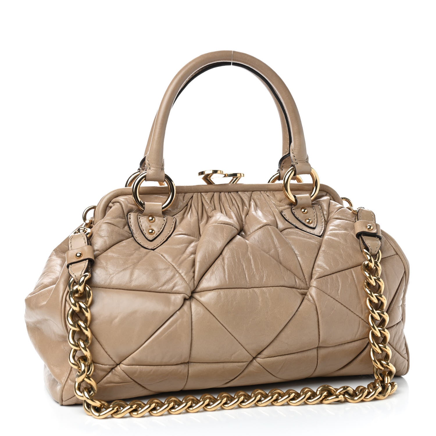 Marc Jacobs Calfskin Patchwork Stam Beige 3 of 8