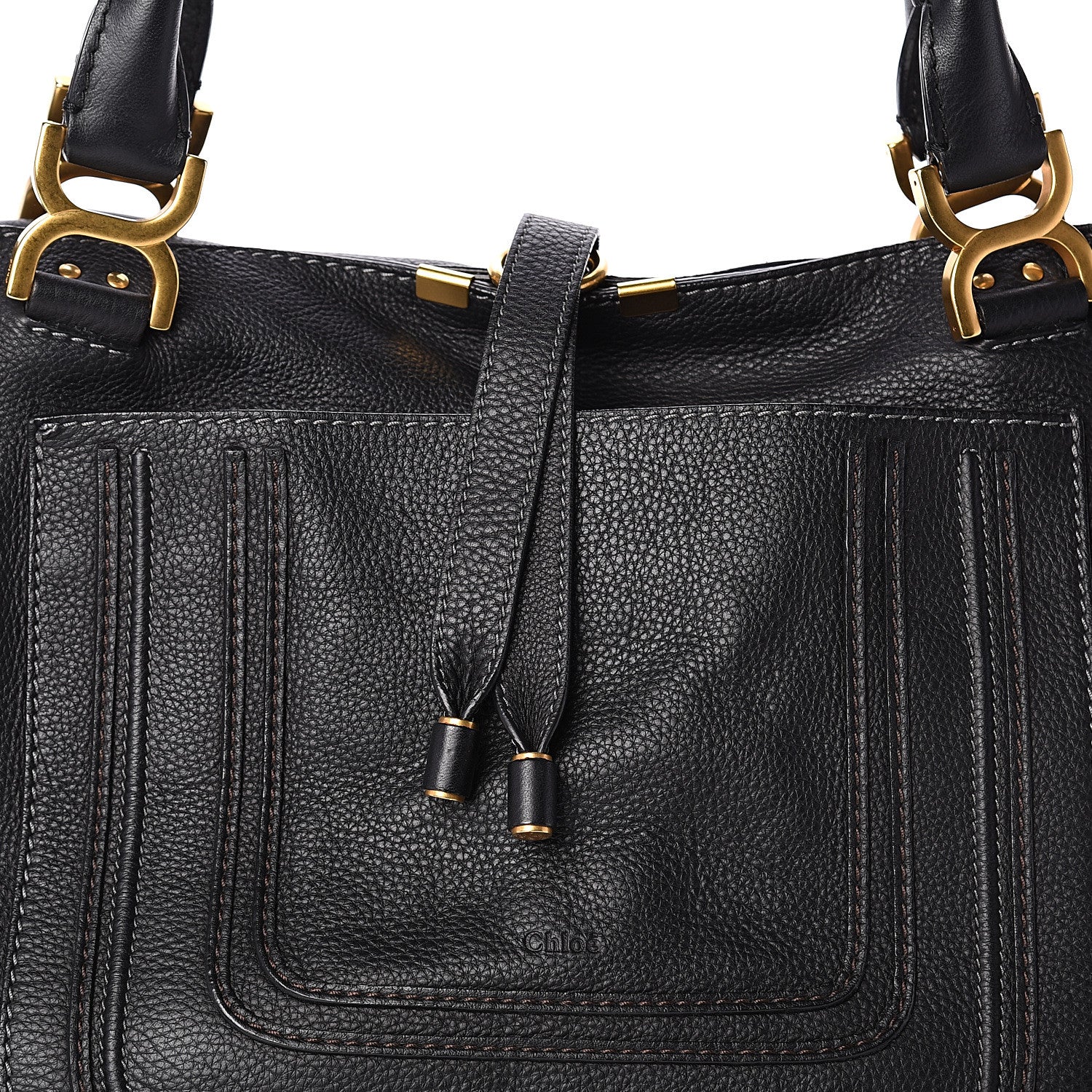 Chloe Calfskin Large New Marcie Tote Black 6 of 8