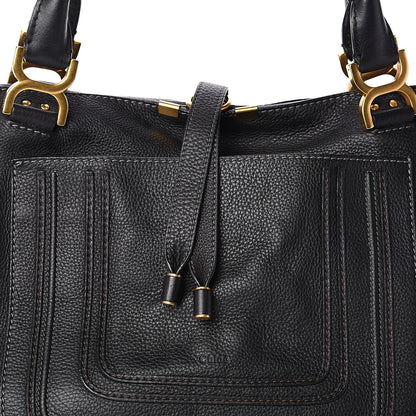 Chloe Calfskin Large New Marcie Tote Black 6 of 8