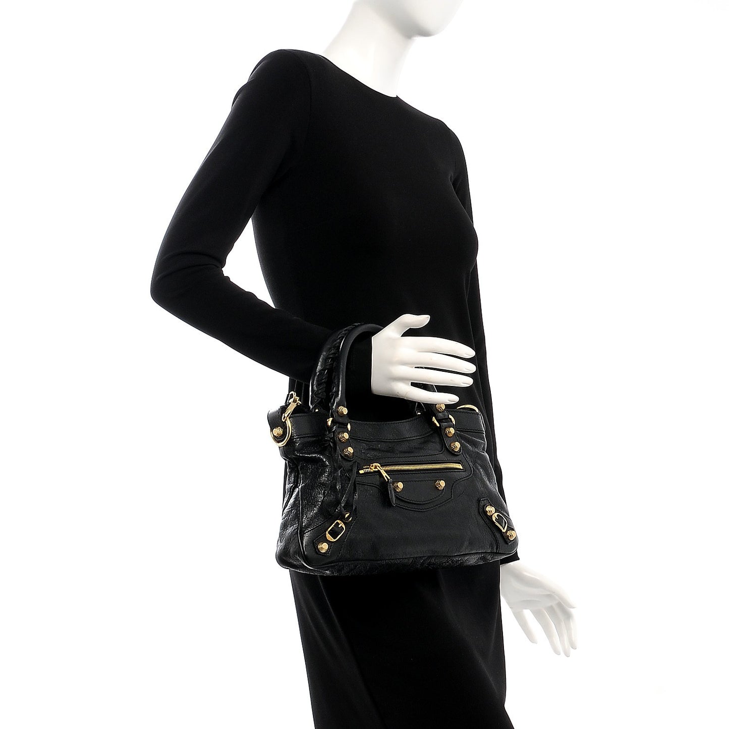 Agneau Giant 12 Gold Hardware First Black