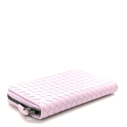 Bottega Veneta Nappa Intrecciato Zip Around Wallet Lilac 4 of 8