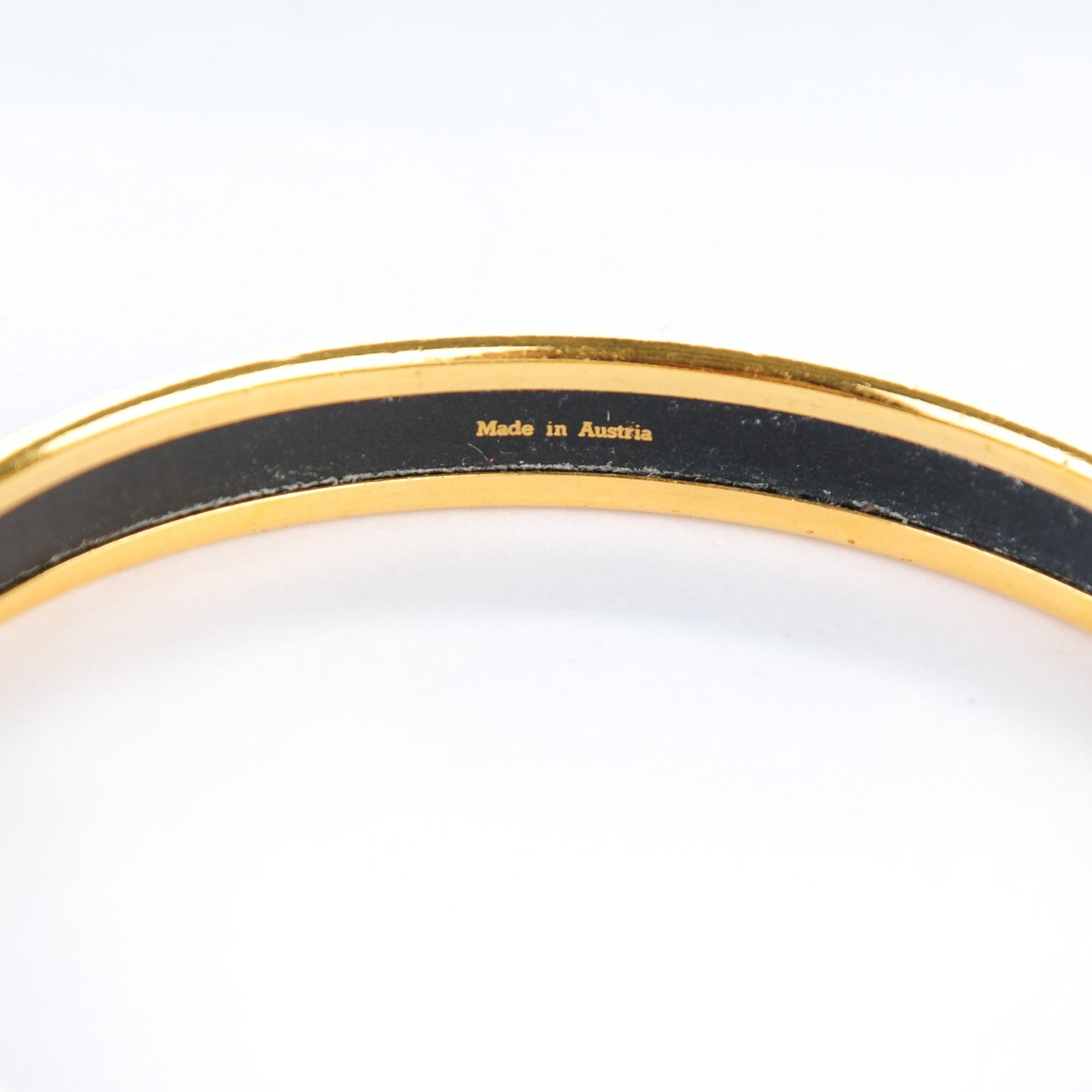 Hermes Enamel Printed Narrow Bracelet 70 4 of 5